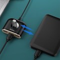 Miniatyrbild 10 av 11: Baseus Square round 4 in 1 USB HUB Adapter - Svart Svart