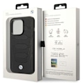 Miniatyrbild 11 av 11: BMW iPhone 14 Pro Max Mobilskal Magsafe Läder Seats Pattern Svart