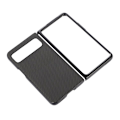 Miniatyrbild 3 av 3: Google Pixel Fold Mobilskal Carbon Fiber PU-Läder - Svart Svart