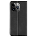 Miniatyrbild 3 av 9: iPhone 15 Pro Max Plånboksfodral Flip PU-Läder - Svart Svart