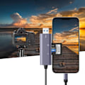 Miniatyrbild 3 av 5: Tech-Protect kortläsare SD/Micro-SD Ultraboost Lightning/USB-A - Grå