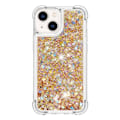 Miniatyrbild 2 av 6: iPhone 14 Plus Skal Liquid Floating Glitter - Guld