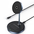 Miniatyrbild 1 av 9: Ugreen 2-in-1 Trådlös Laddare Magsafe Qi - Svart