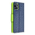 Pikkukuva 4 / 7: Upea lompakkokotelo Huawei P Smart 2021 navy/lime -laitteelle