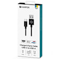 Miniatyrbild 1 av 3: CHAMPION USB-C till USB-A kabel 3m - Svart Svart