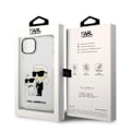 Miniatyrbild 8 av 8: Karl Lagerfeld iPhone 14 Plus Skal IML GLIT NFT Karl & Choupette - Clear