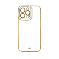 Miniatyrbild 3 av 6: Galaxy A13 5G Skal Fashion Guld Frame Gel - Vit