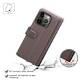 Miniatyrbild 7 av 10: Äkta Läder Fodral till iPhone 13 Pro - Brun Brun