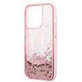 Miniatyrbild 6 av 8: Karl Lagerfeld iPhone 14 Pro Skal Glitter Big KL - Rosa