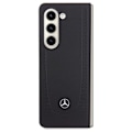 Miniatyrbild 2 av 7: Mercedes Galaxy Z Fold 5 Mobilskal Läder Urban Line - Svart Svart