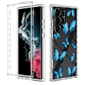 Miniatyrbild 1 av 6: Galaxy S23 Ultra Skal Pattern Printing - Blå Butterfly