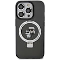 Miniatyrbild 3 av 11: KARL LAGERFELD iPhone 15 Plus Mobilskal MagSafe Ringställ - Svart Svart