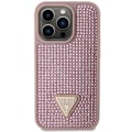 Miniatyrbild 3 av 8: Guess iPhone 14 Pro Mobilskal Rhinestone Triangle - Rosa