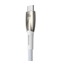Miniatyrbild 2 av 7: Baseus USB-C till USB-A kabel 1M Glimmer Series - Vit