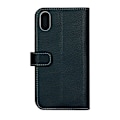 Miniatyrbild 2 av 3: Onsala Collection äkta läder Plånboksfodral iPhone XS / X - Marinblå Blå