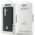 Miniatyrbild 8 av 8: DKNY Galaxy S24 Plus Mobilskal Magsafe Läder Pattern Metal Logo Svart