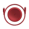 Pikkukuva 1 / 5: UNIQ-kaapeli MFI Halo USB-C lightning 18W 1,2m karmiininpunainen Red