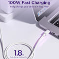 Miniatyrbild 3 av 5: SiGN USB-C till USB-C Kabel 2m 100W - Vit