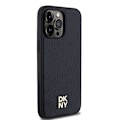 Miniatyrbild 4 av 8: DKNY iPhone 13 Pro/13 Mobilskal Magsafe Läder Pattern Metal Logo Svart
