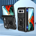 Miniatyrbild 8 av 9: Google Pixel Fold Mobilskal Kickstand Magnetic - Svart Svart