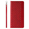 Miniatyrbild 5 av 11: Galaxy S23 Plus Plånboksfodral Magnet Strap - Röd