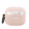 Miniatyrbild 2 av 3: Karl Lagerfeld AirPods 3 Skal Silicone Karl Head 3D - Rosa