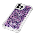 Miniatyrbild 3 av 6: iPhone 14 Pro Skal Liquid Floating Glitter - Lila