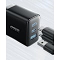 Miniatyrbild 9 av 10: Joyroom Snabbladdare 2x USB-C USB-A 32W - Svart