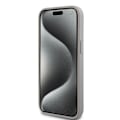 Miniatyrbild 5 av 8: DKNY iPhone 15/14 Plus Mobilskal Läder Mono Stripe & Metal Logo Beige