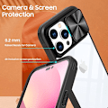 Miniatyrbild 2 av 6: iPhone XR Mobilskal 360 Kamera Slider - Svart Svart