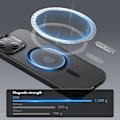 Miniatyrbild 9 av 10: ESR iPhone 15 Mobilskal Magsafe CH Halolock - Frosted Svart Svart