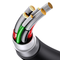 Miniatyrbild 6 av 10: Baseus Superior SUPERVOOC USB-C till USB-A kabel 65W 1m - Svart Svart