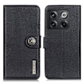 Miniatyrbild 1 av 8: KHAZNEH OnePlus 10T 5G Plånboksfodral PU Läder - Svart Svart