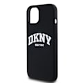 Miniatyrbild 6 av 8: DKNY iPhone 11/XR Mobilskal MagSafe Silikon Vit Logo Svart