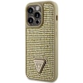 Miniatyrbild 2 av 8: Guess iPhone 14 Pro Mobilskal Rhinestone Triangle - Guld