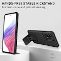 Miniatyrbild 7 av 8: Galaxy A12 4G Skal Kickstand Kameraskydd Slide - Svart Svart