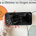 Miniatyrbild 3 av 8: Bowknot Läderrem TPU Skal iPhone 13 - Svart Svart