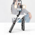 Miniatyrbild 7 av 8: Tech-Protect Bluetooth Selfie Stick Tripod Med LED Light L05S - Svart