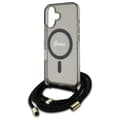 Miniatyrbillede 5 af 7: Guess Telefontaske til iPhone 16 MagSafe Crossbody Cord Script - Sort Black