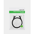 Miniatyrbild 5 av 5: Ugreen platt Ethernet Kabel RJ45 Cat 6 UTP 1000 Mbps 1 m Svart Svart