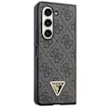 Miniatyrbild 5 av 7: Guess Galaxy Z Fold 5 Mobilskal Läder 4G Diamond Triangle - Brun