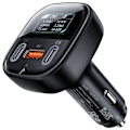 Miniatyrbild 1 av 5: Acefast Power Billaddare 101W USB Till  2x Typ-C - Svart Svart