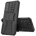 Miniatyrbild 2 av 9: Tire Texture Kickstand Skal Galaxy S22 Plus 5G - Svart Svart