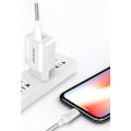 Pikkukuva 7 / 11: Dudao seinälaturi USB EU + Lightning kaapeli - valkoinen White
