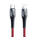 Miniatyrbillede 1 af 6: Joyroom Lightning Kabel USB-C 20W 2,4A 1,2m - Rød Red