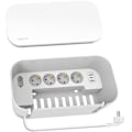 Miniatyrbild 4 av 7: LogiLink Cable box - Kabelgömma med grenuttag + USB-A/USB-C-laddning Vit