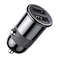 Miniatyrbillede 1 af 5: Joyroom 3.1 A dual port smart biloplader Sort Black