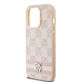 Miniatyrbild 9 av 11: DKNY iPhone 15 Pro Mobilskal Läder Checkered Mono Pattern