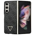 Miniatyrbild 1 av 7: Guess Galaxy Z Fold 5 Mobilskal Läder 4G Diamond Triangle - Brun