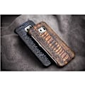 Miniatyrbild 11 av 11: Qialino Äkta Läder BaksideSkal till Samsung Galaxy S6 Edge - MörkBlå Blå